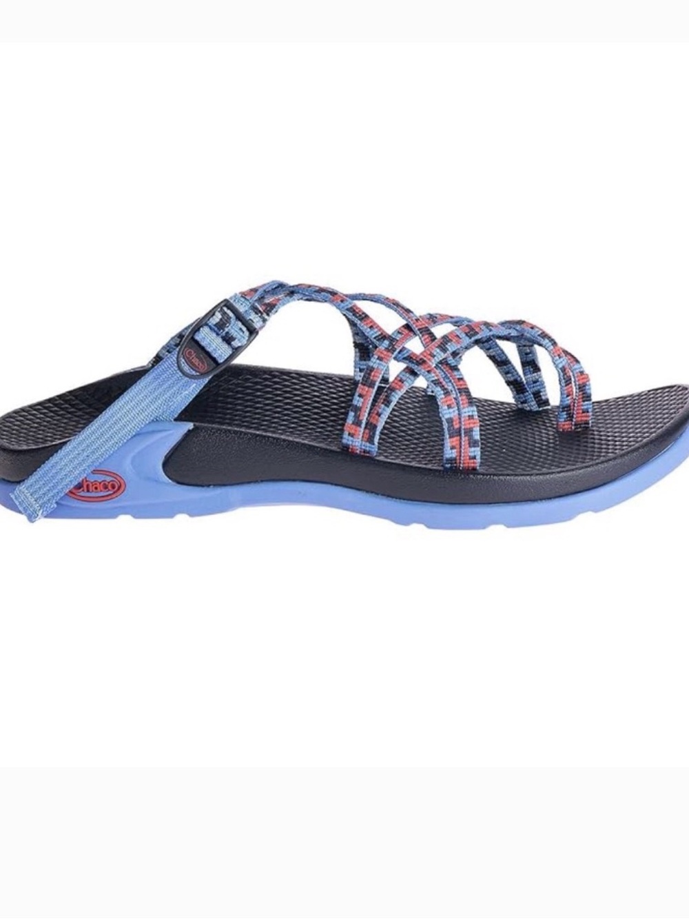 Chaco Blue Multi Strappy Slide Sandal Size 7